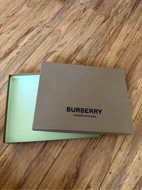 Burberry Brown Box with Mint Green Interior